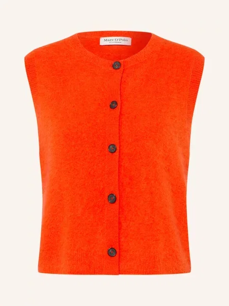 Marc O'polo Kamizelka Z Dzianiny orange pomarańczowa