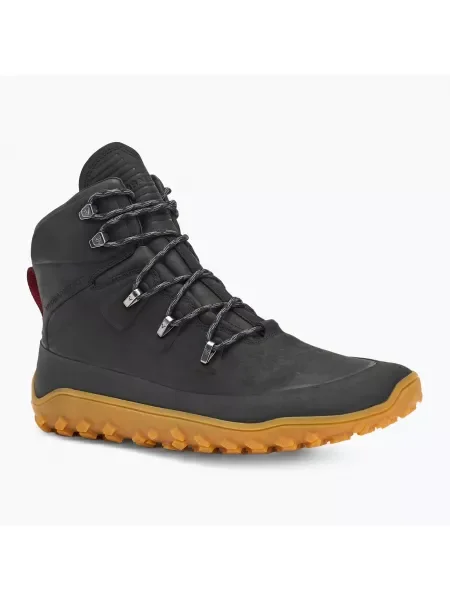Мъжки barefoot обувки Vivobarefoot Tracker Leather obsidian черно