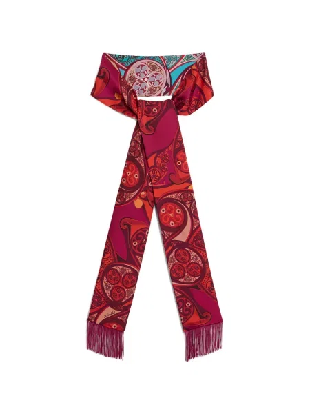 Fular La Doublej skinny fit roșu