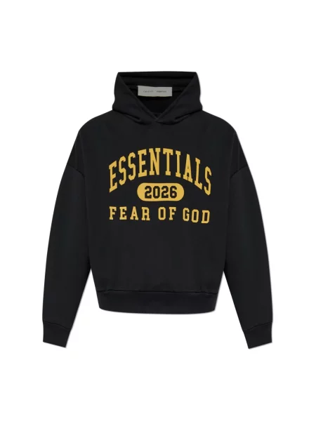 Bluza z kapturem Fear Of God polarowa klasyczna czarna