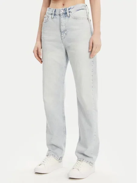 Calvin Klein Jeans Traperice Straight Fit plava