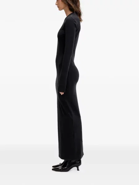 Lung rochie maxi Vetements negru