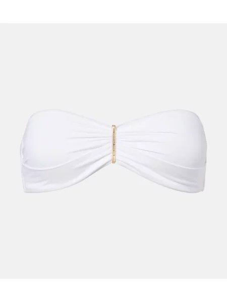 Top Melissa Odabash fără bretele alb