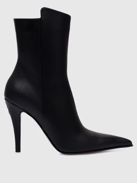 Кожаные ботильоны Alexander Mcqueen черные