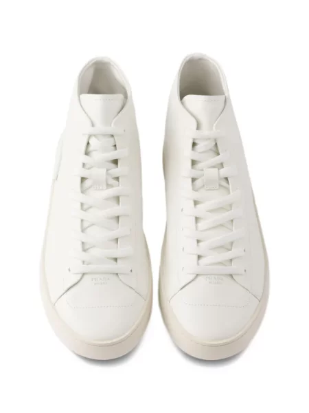 Bőr sneaker Prada fehér