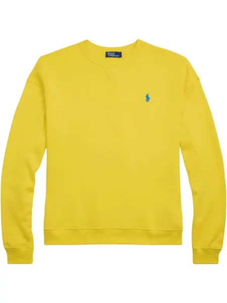 Polo Polo Ralph Lauren z twillu do kolan plisowane żółte