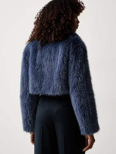 Twinset krótka kurtka niebieska