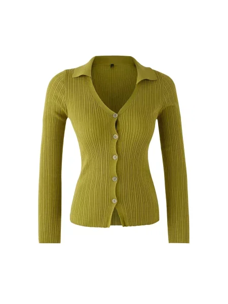 Trendyol Geacă tricotată kiwi verde