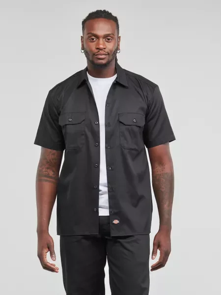 Košeľa Dickies v biznis štýle čierna