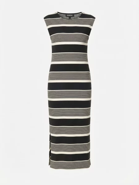 KOROSHI Rochie negru alb