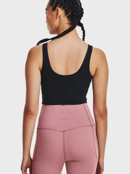 Укороченный спортивный топ Under Armour черный