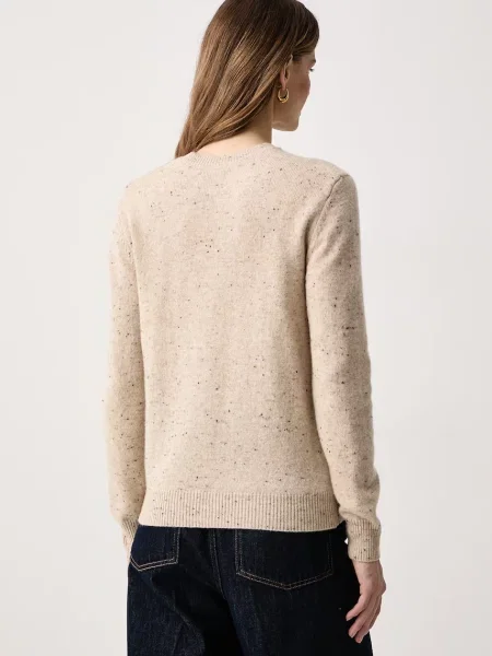 Saint Barth sweter z wełną beżowy