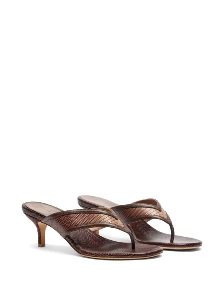 Sandale Malone Souliers din piele cu gradient maro