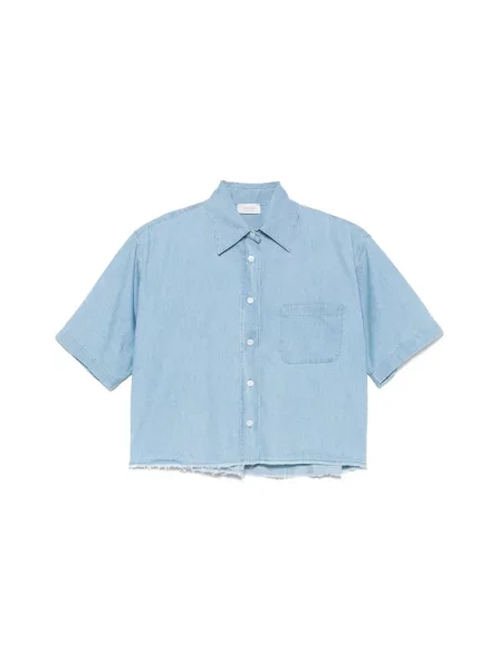 Krótka koszula Mazzarelli niebieska