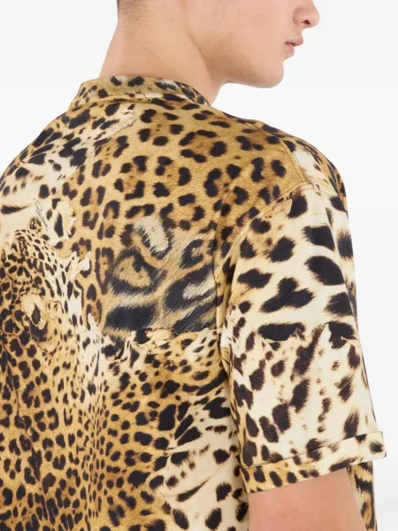 Μπλούζα Roberto Cavalli με σχέδιο κίτρινο