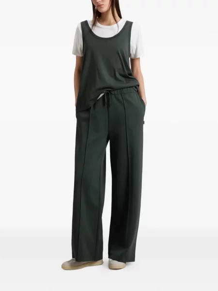 Top Woolrich cu decolteu rotund verde
