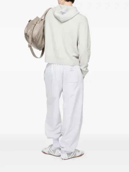 Hanorac cu glugă Acne Studios din jerseu gri