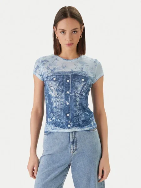 Guess Tricou albastru