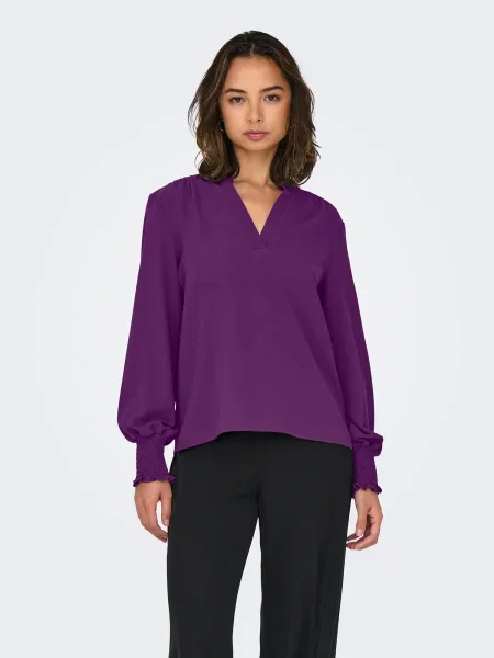 ONLY Bluza ONLMETTE temno liila
