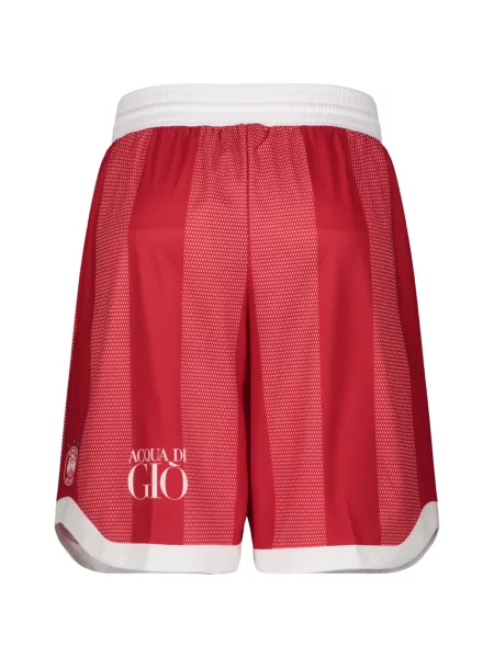 Pantaloni scurți Ea7 Emporio Armani cu imagine roșu