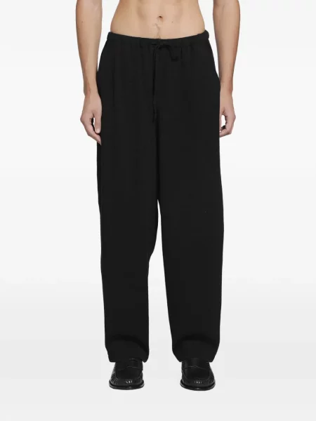 Pantaloni Comoli de lână cu cordon negru