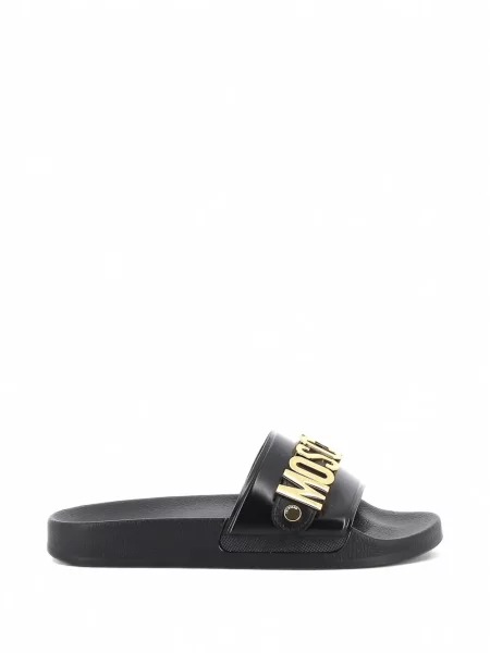 Papuci Moschino cu autograf negru