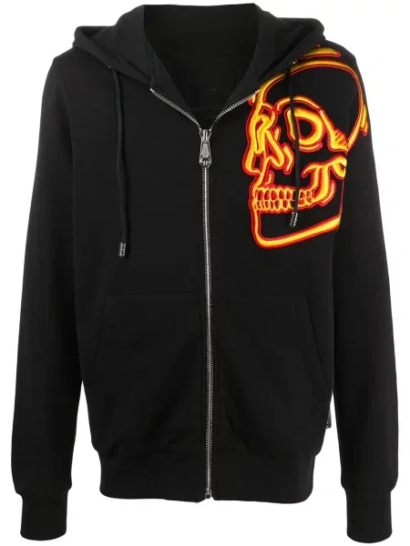 Hanorac cu glugă Philipp Plein cu broderie negru