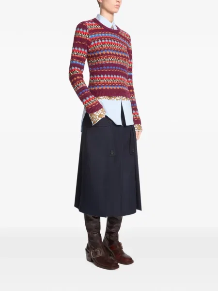 Pulover Dries Van Noten de lână violet