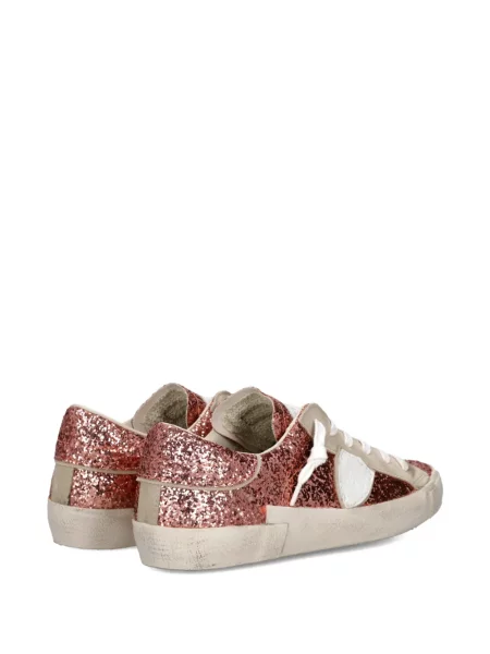 Sneakers Philippe Model Paris με κορδόνια με δαντέλα ροζ