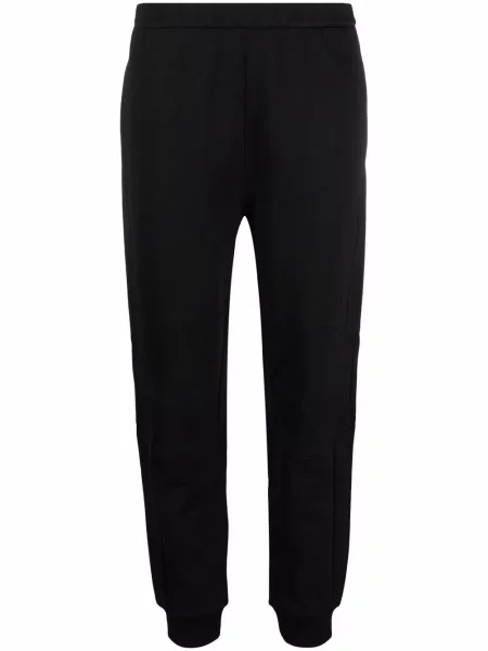 Pantaloni Moncler cu imagine alergare negru