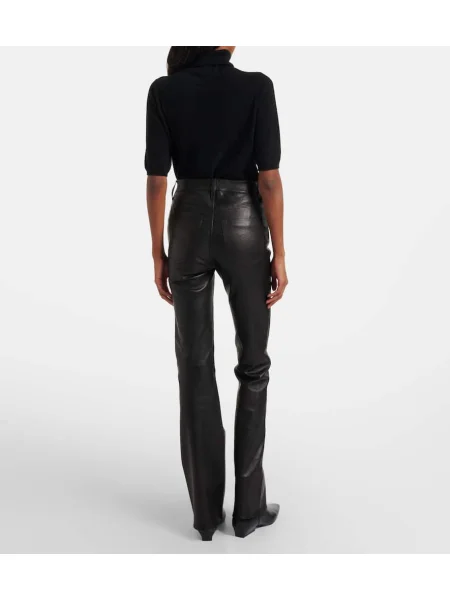 Pantaloni Frame din piele negru