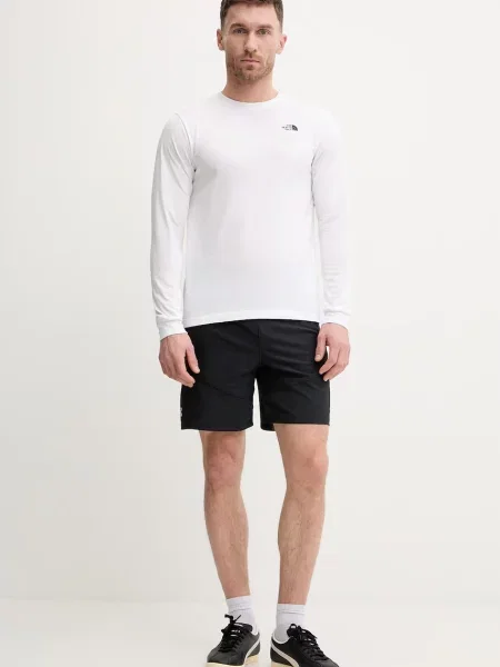 Tricou mânecă lungă The North Face alb