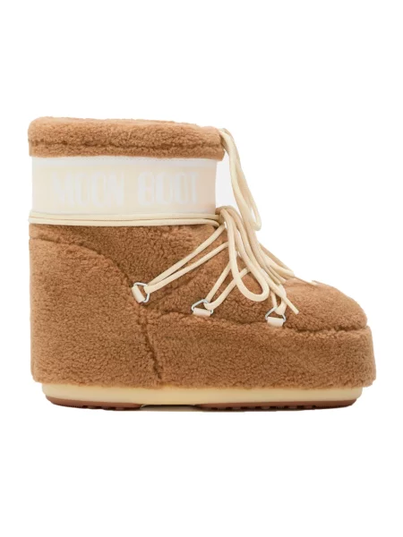 Śniegowce Moon Boot Icon Low Fleece camel brązowe
