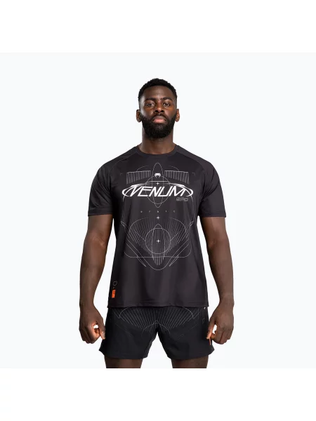Férfi póló Venum Eclipse Dry Tech black/ivory. Méret: M fekete