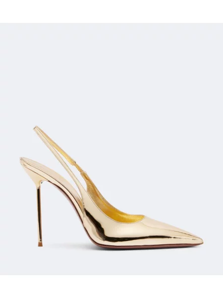 Pantofi cu toc Paris Texas din piele slingback
