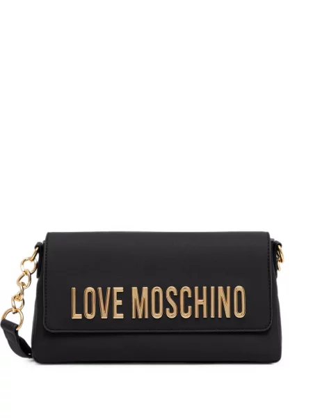 Geantă Love Moschino cu autograf negru