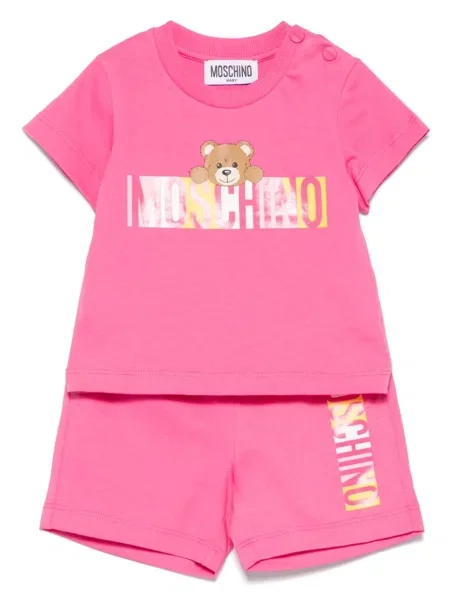 Szorty dziecięce Moschino różowe