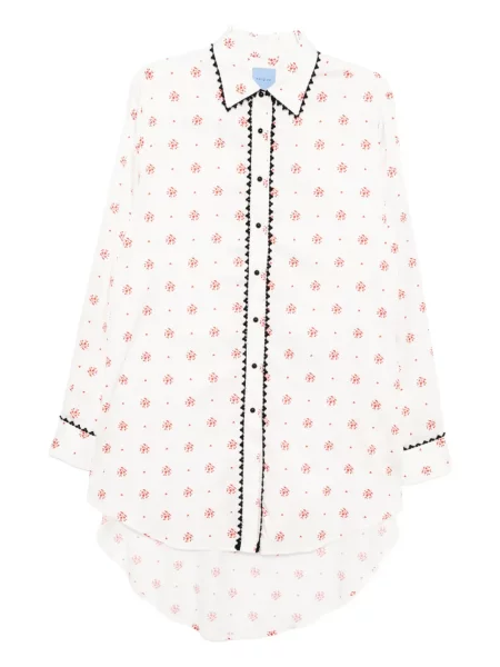 Rochie tip cămașă Macgraw alb
