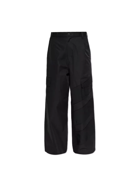 Spodnie WEQT WIDE PANTS czarne