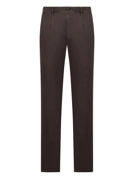 Pantaloni Incotex plisate maro