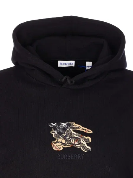 Hanorac cu glugă Burberry în carouri negru