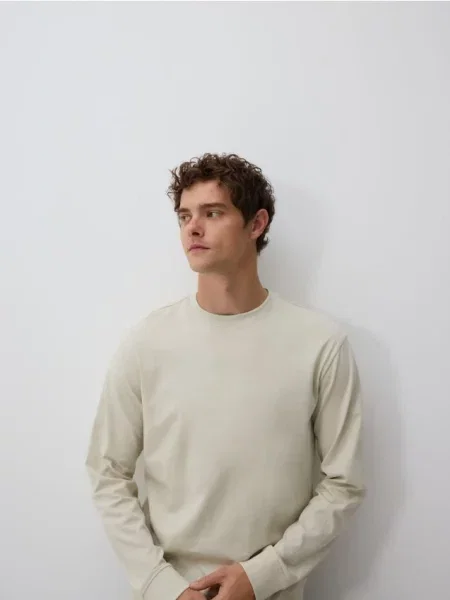 Лонгслив Reserved зеленый