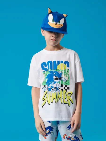 Sinsay Tričko Sonic the Hedgehog bílá