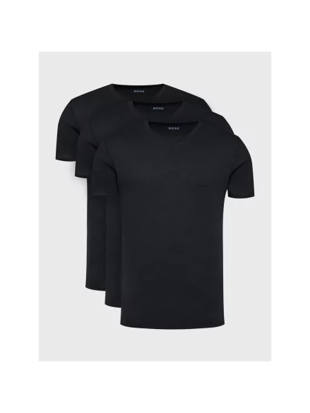 Boss Набір з 3 футболок Classic Regular Fit чорний