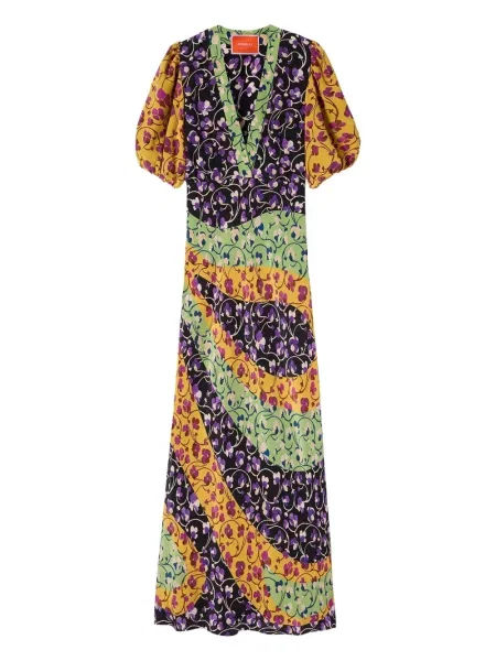 Rochie maxi La Doublej de costum galben
