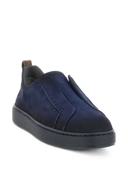 Chiloți Santoni din piele slip-on albastru
