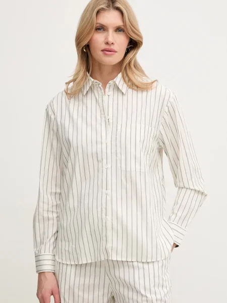 MAX&Co. cămașă din femei cu guler clasic regular alb