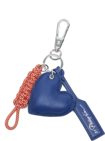 Pandantiv 3.1 Phillip Lim cu motiv cu inimi țesut albastru