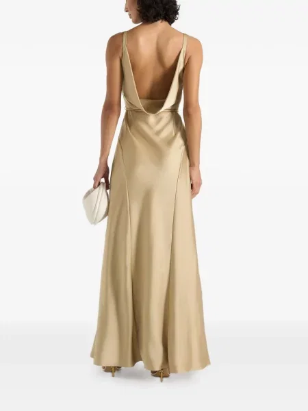 Cu centură rochie maxi Manière De Voir din satin