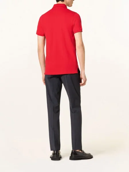 Tommy Hilfiger Polokošile Z Piké Slim Fit červená